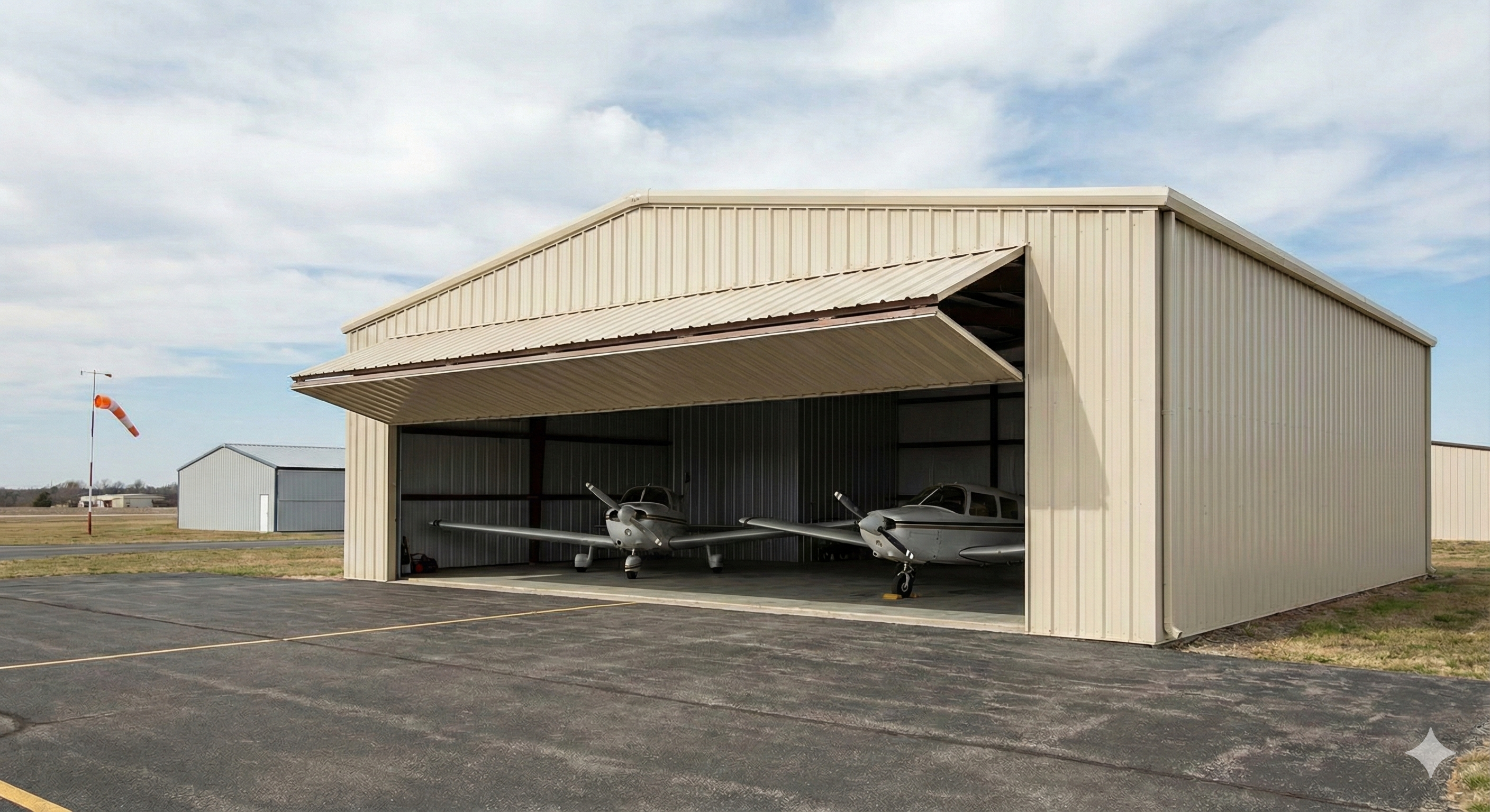 Steel Airplane Hangar Florida